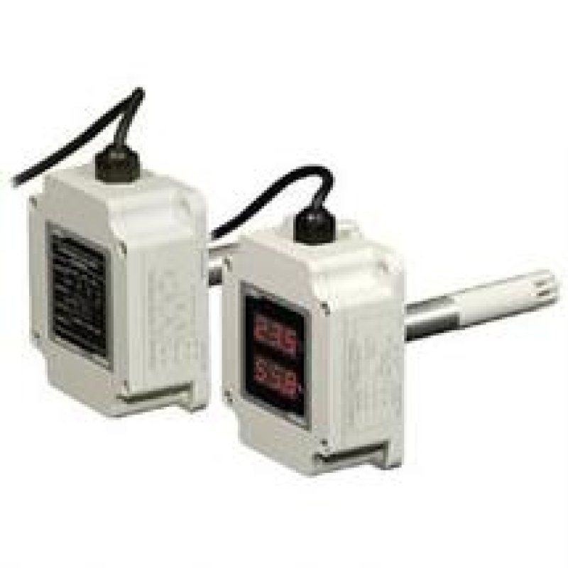 THD-WD2-V Измеритель температуры и влажности вертикального типа, сенсор 200 мм, c дисплеем, выход DC 1..5 VDC